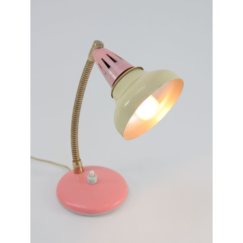 Mid century pink lamp