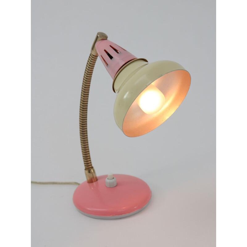 Mid century pink lamp