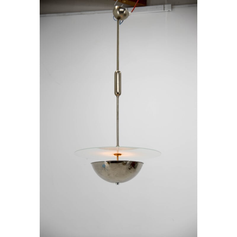 Vintage Bauhaus chandelier, 1920s