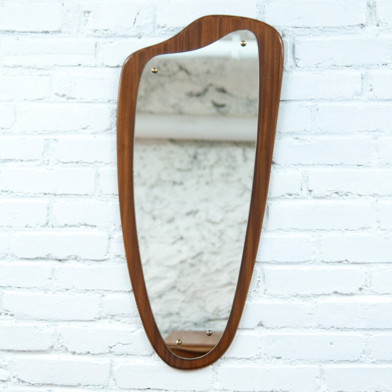 Free shape Danish mirror - 1960s