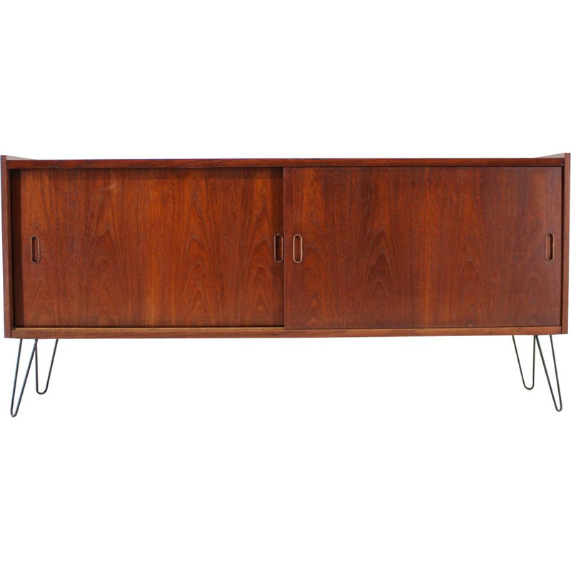 Vintage Danish ebony sideboard, 1960s