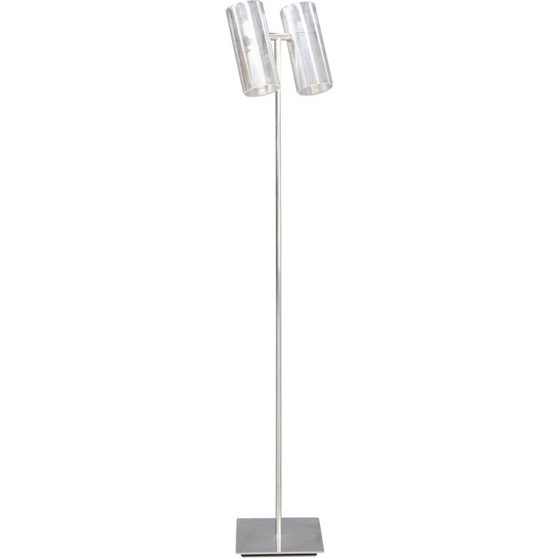 Vintage "optical" floor lamp by Hannes Wettstein for Pallucco Italia