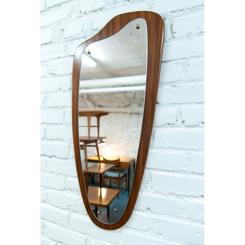 Free shape Danish mirror - 1960s