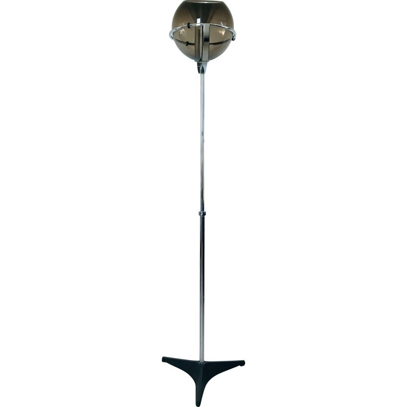 Vintage globe floor lamp "D-2000" by Frank Ligtelijn for Raak, Netherlands 1960