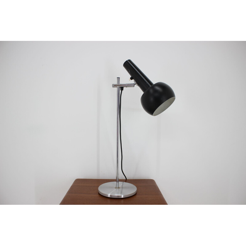 Vintage chrome desk lamp, Denmark 1970