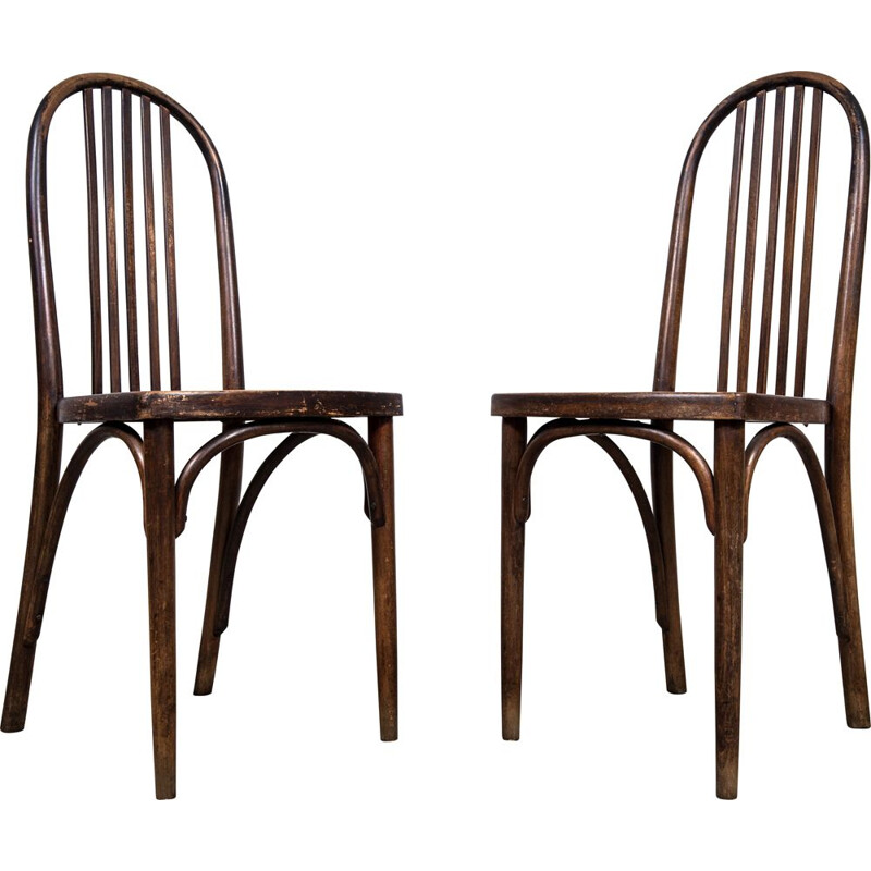 Pair of vintage bentwood chairs by Josef Hoffman for Thonet, 1930s