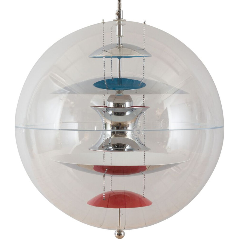 Vintage globe pendant lamp by Verner Panton, Denmark 1960s