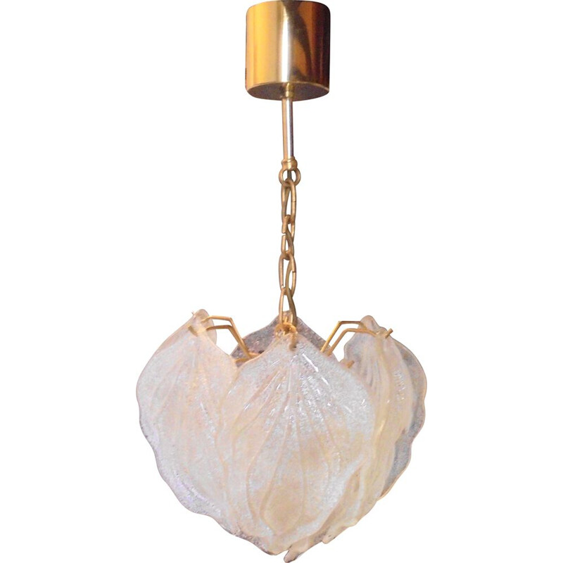 Vintage Murano glass chandelier by Novaresi, 1980