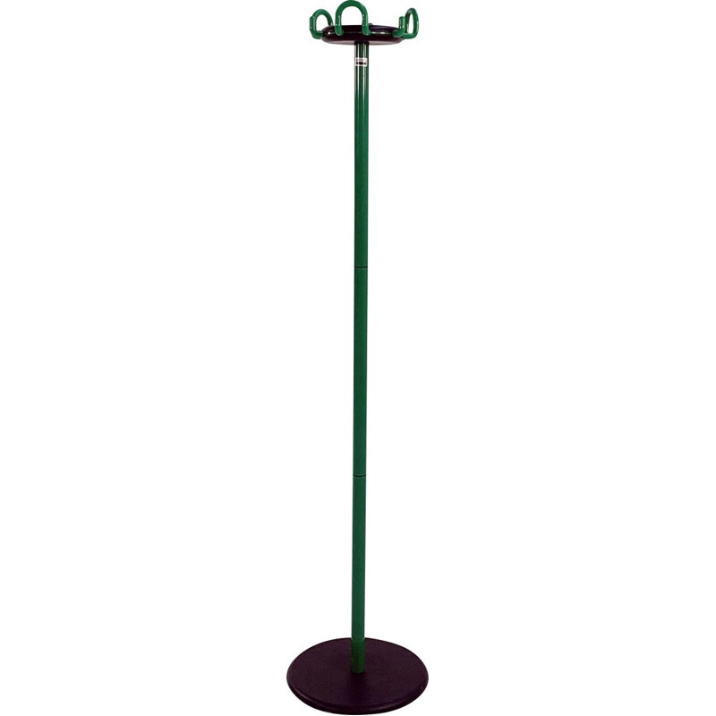 Green vintage Cribbo coat rack by Raul Barbieri & Giorgio Marianelli for Rexite, 1980s