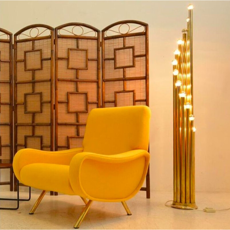 Mid-century "Organ pipes" lamp by Goffredo Reggiani, 1960s