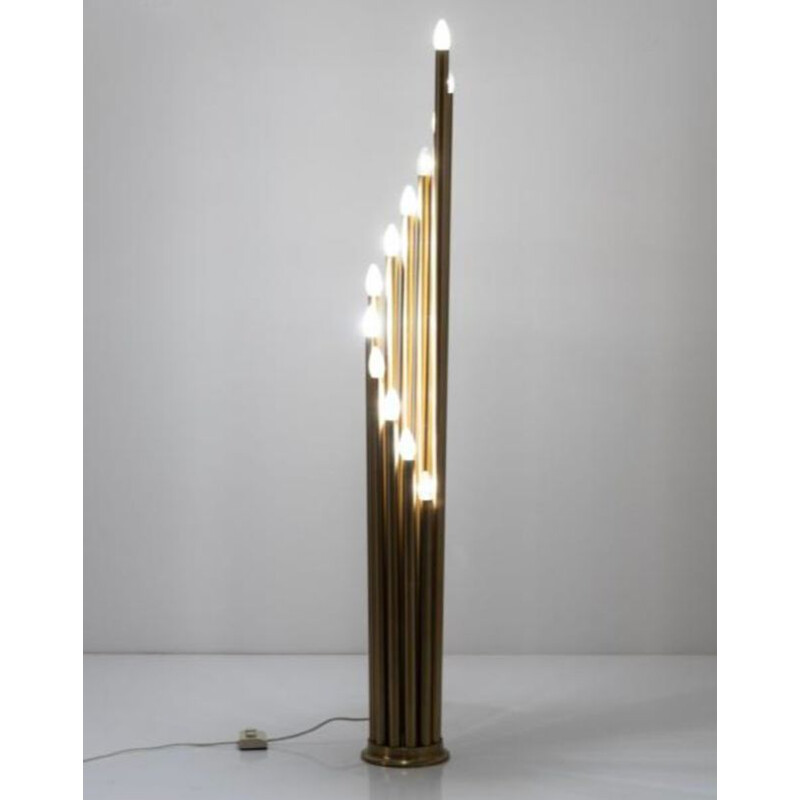 Mid-century "Organ pipes" lamp by Goffredo Reggiani, 1960s