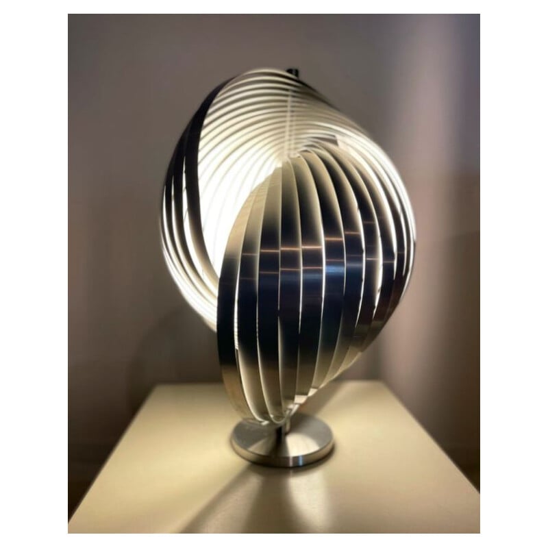 Lampe vintage "Gordes" spiral de Henri Mathieu, 1960