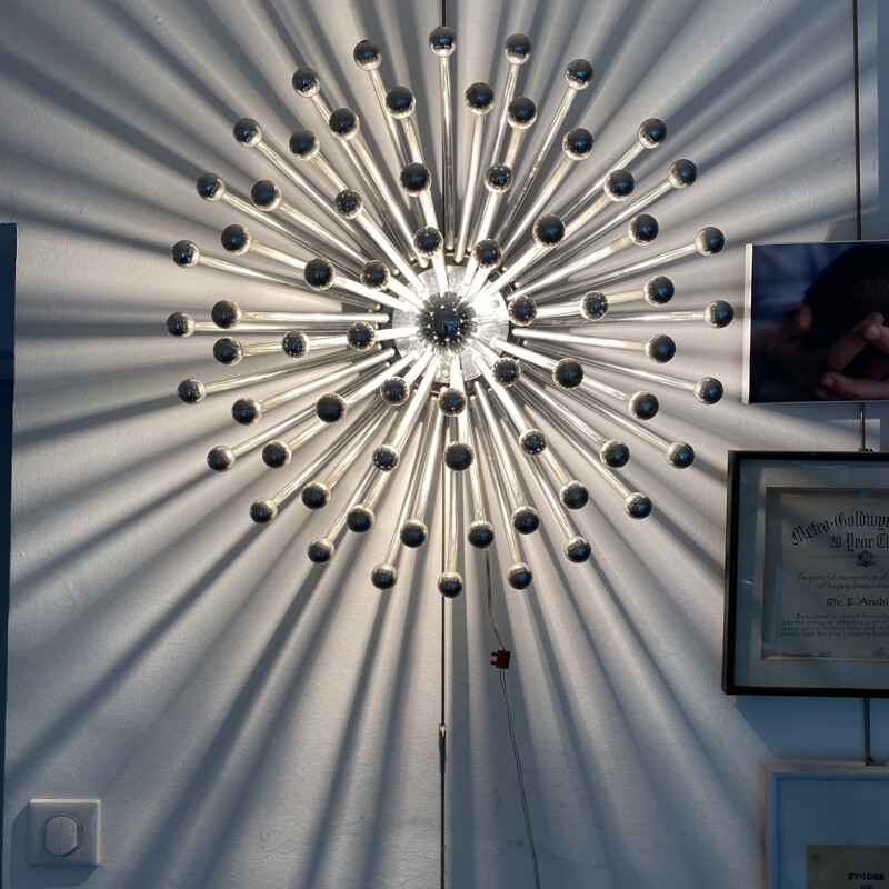 Vintage large Pistillo wall lamp by Studio Tetrach for Valenti Luce, 1969s
