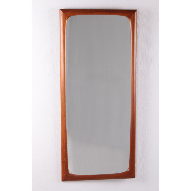 Danish design vintage teak high mirror, 1960s