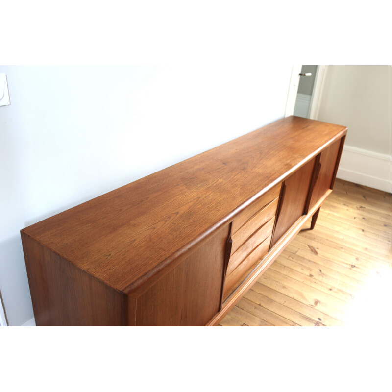 Scandinavian vintage teak sideboard by Gunni Omann for Axel Christiansen, 1960s