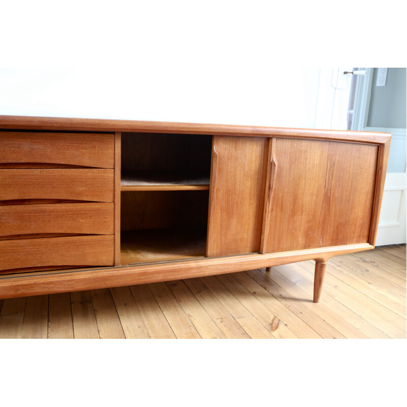 Scandinavian vintage teak sideboard by Gunni Omann for Axel Christiansen, 1960s