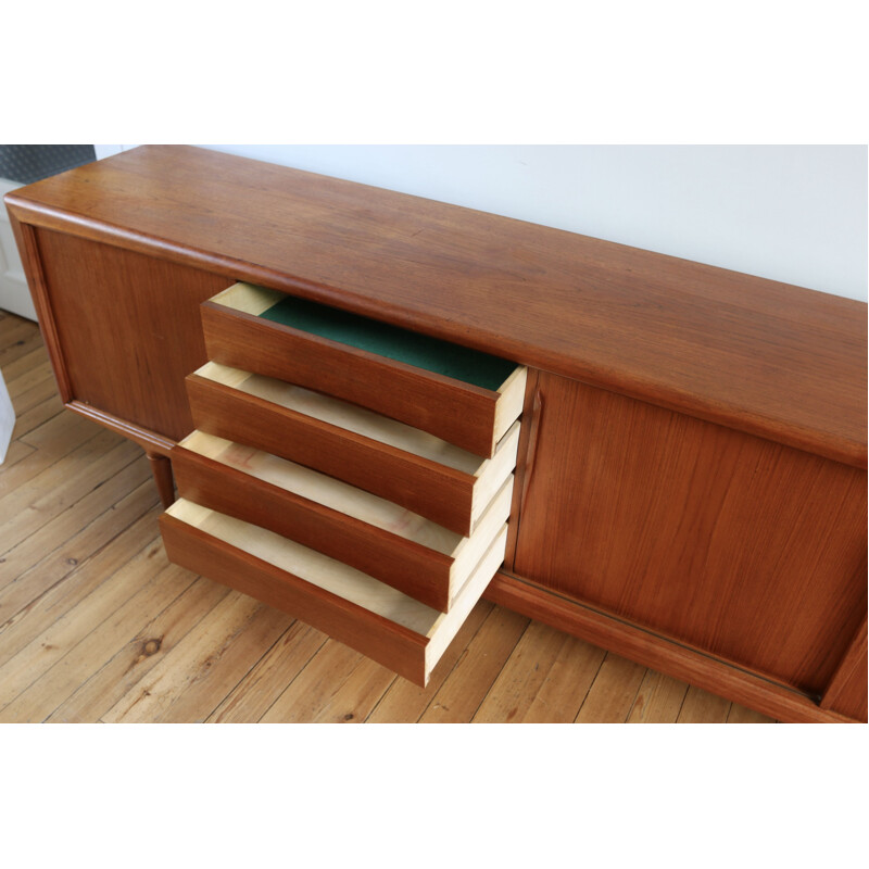 Enfilade scandinave vintage teck de Gunni Omann pour Axel Christiansen, 1960