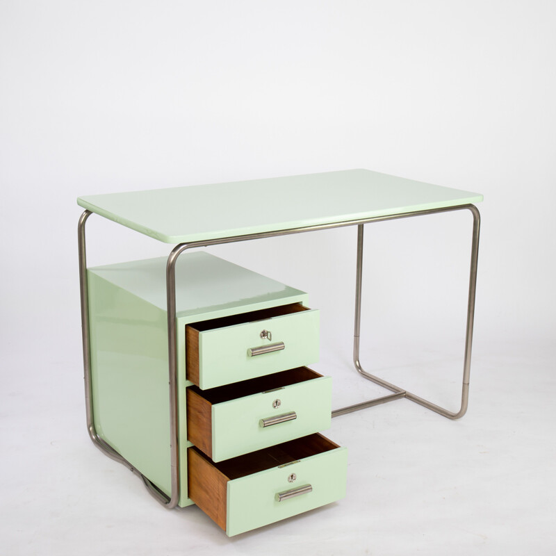 Vintage Bauhaus steel tube desk, 1930s