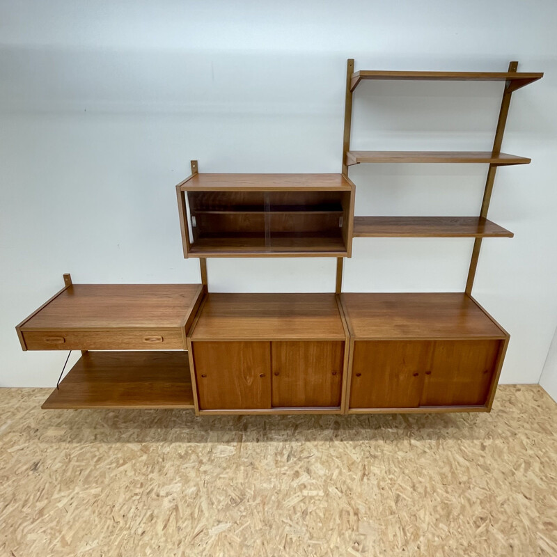 Vintage danish PS systems wall units, Denmark 1950s