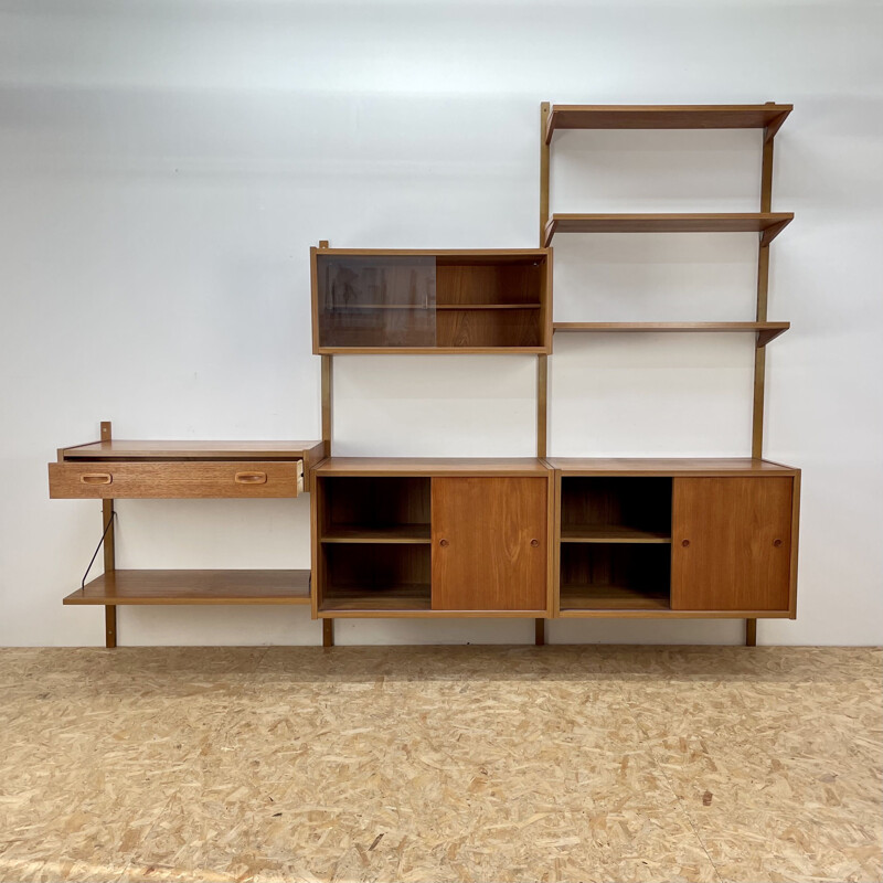 Vintage danish PS systems wall units, Denmark 1950s