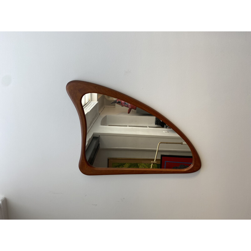 Vintage Danish rosewood mirror