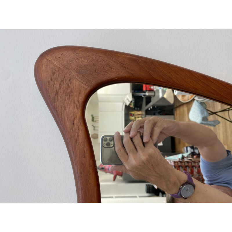 Vintage Danish rosewood mirror