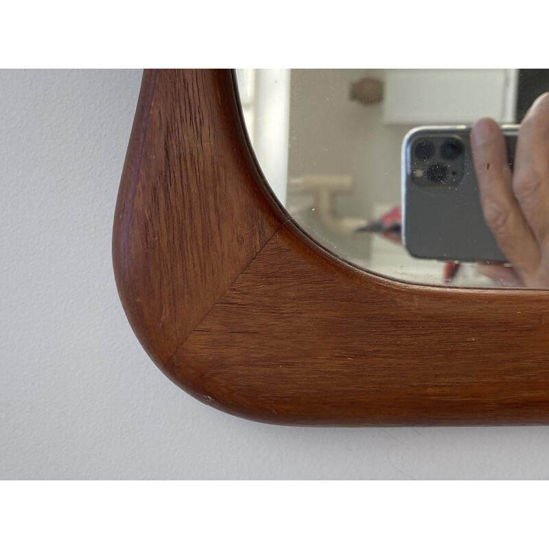 Vintage Danish rosewood mirror