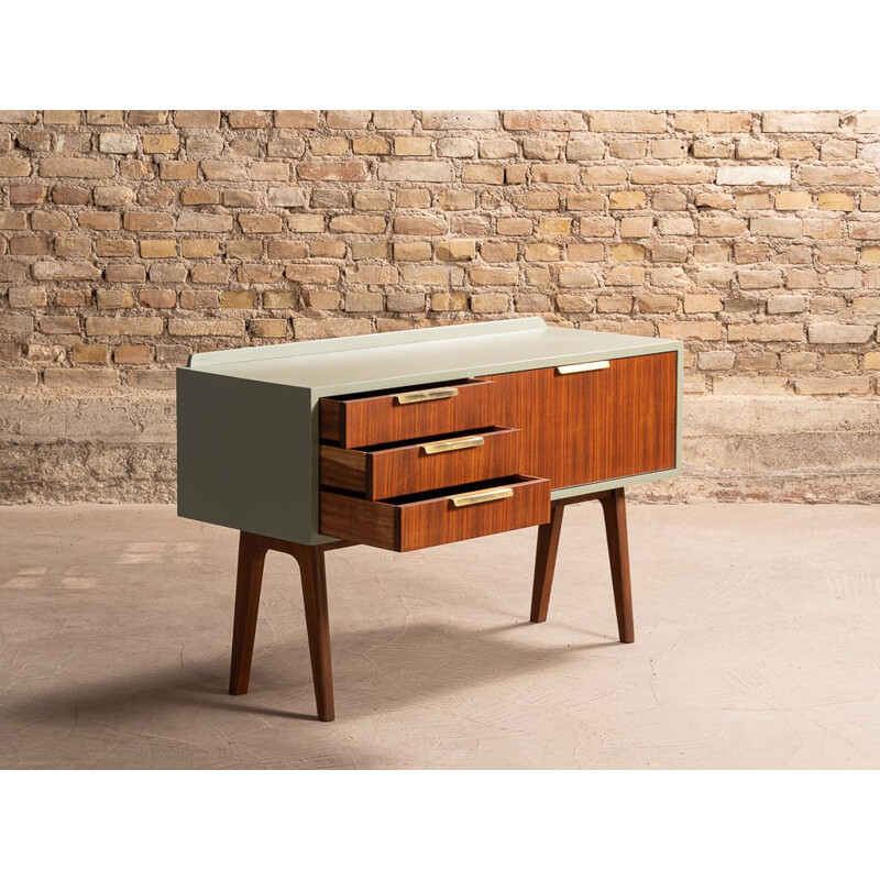 Vintage teak dressing table with 3 drawers, 1960s