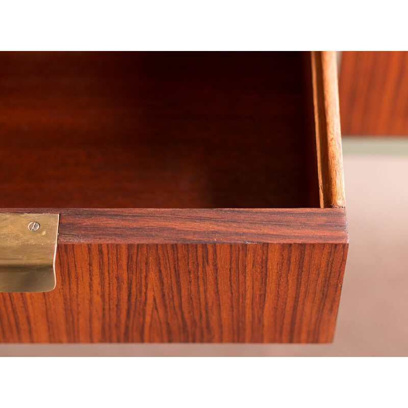 Vintage teak dressing table with 3 drawers, 1960s