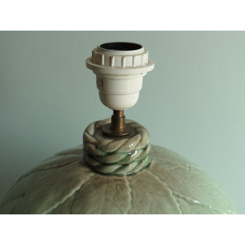 Large vintage ceramic table lamp base by Robert Kostka, France 1970