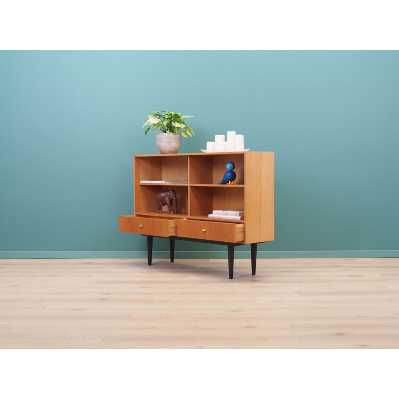 Vintage ash bookcase danish design, Denmark 1970s