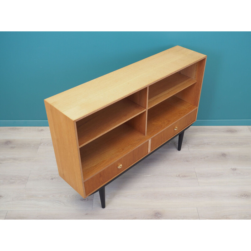 Vintage ash bookcase danish design, Denmark 1970s