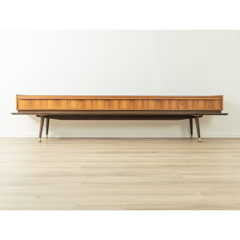 Mid-century walnut veneer lowboard, 1950s