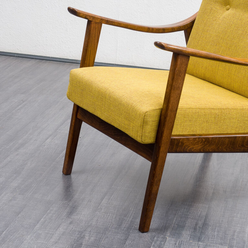 Mid-century beechwood easy chair, 1960s