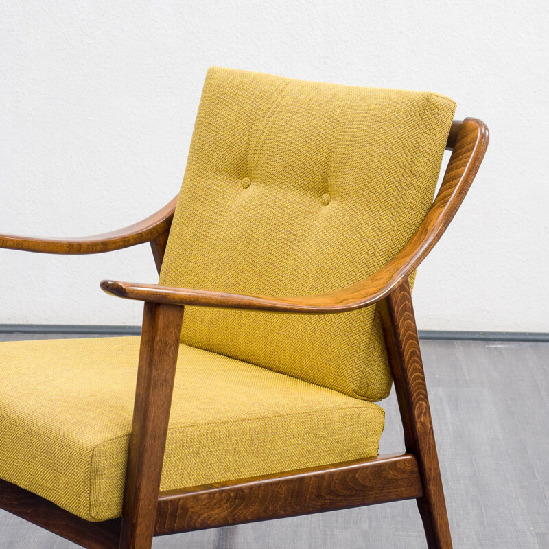 Mid-century beechwood easy chair, 1960s