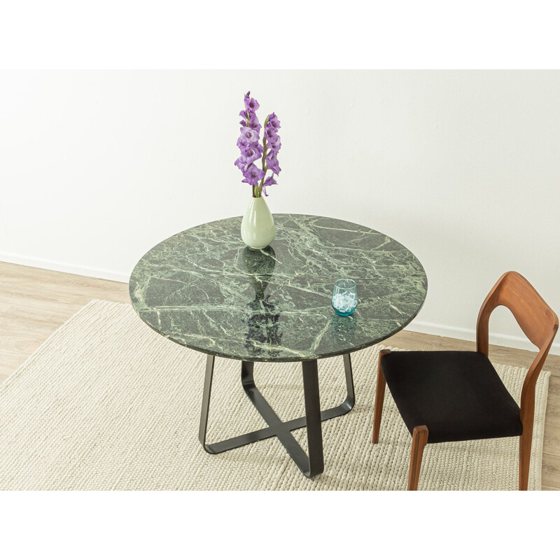 Mid-century marble dining table Ø 110, Germany 1960s