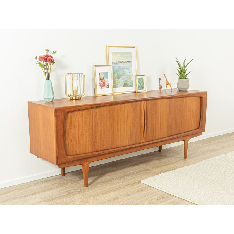 Vintage teak veneer sideboard by Bernhard Pedersen & son, 1950s