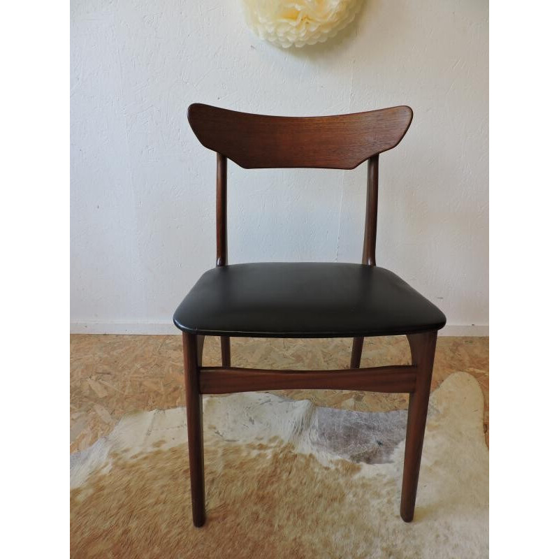 Set of 4 Danish chairs, SCHIONNING & ELGAARD - 1960s