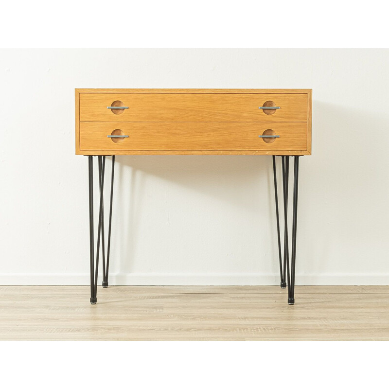 Vintage oak veneer chest of drawers by Hans J. Wegner, 1960