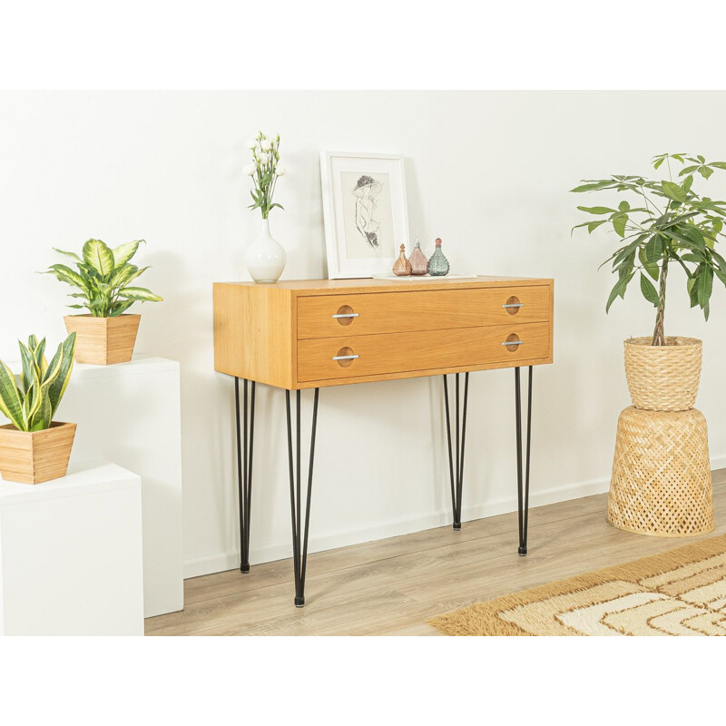 Vintage oak veneer chest of drawers by Hans J. Wegner, 1960