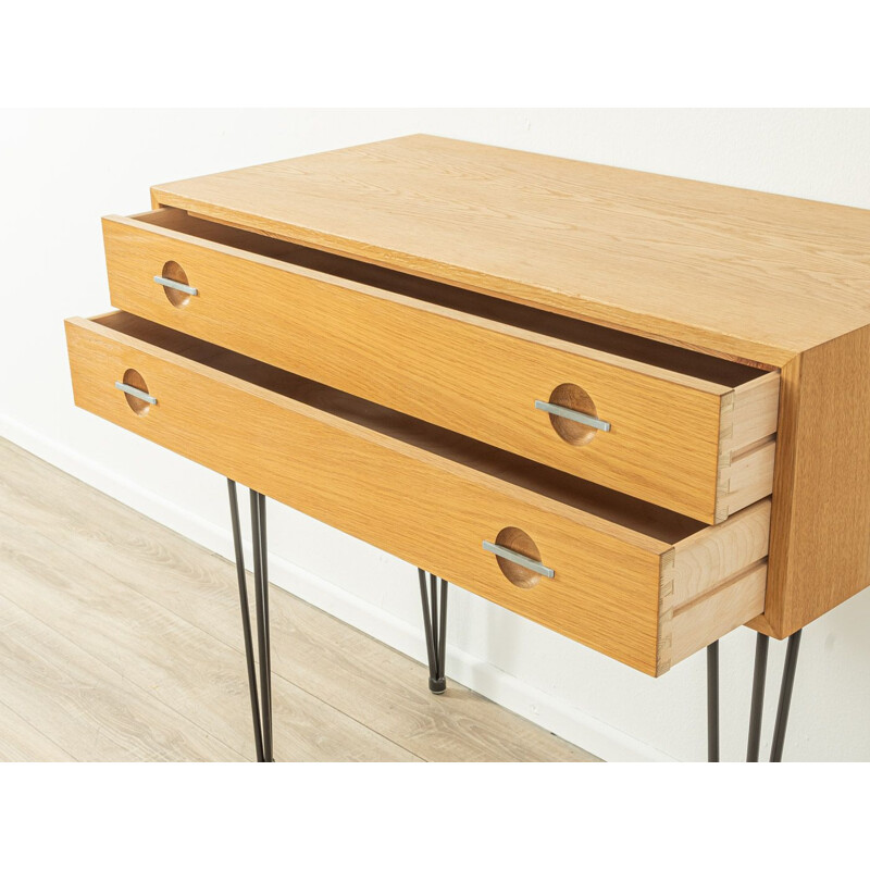 Vintage oak veneer chest of drawers by Hans J. Wegner, 1960