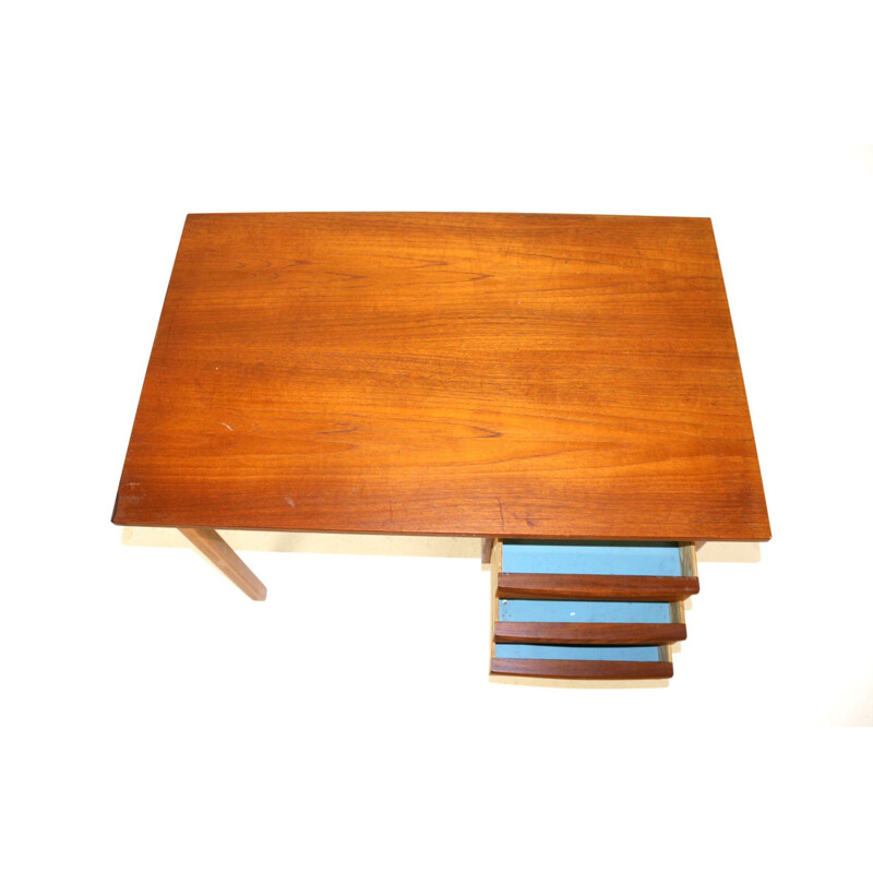 Vintage teak desk, Sweden 1950