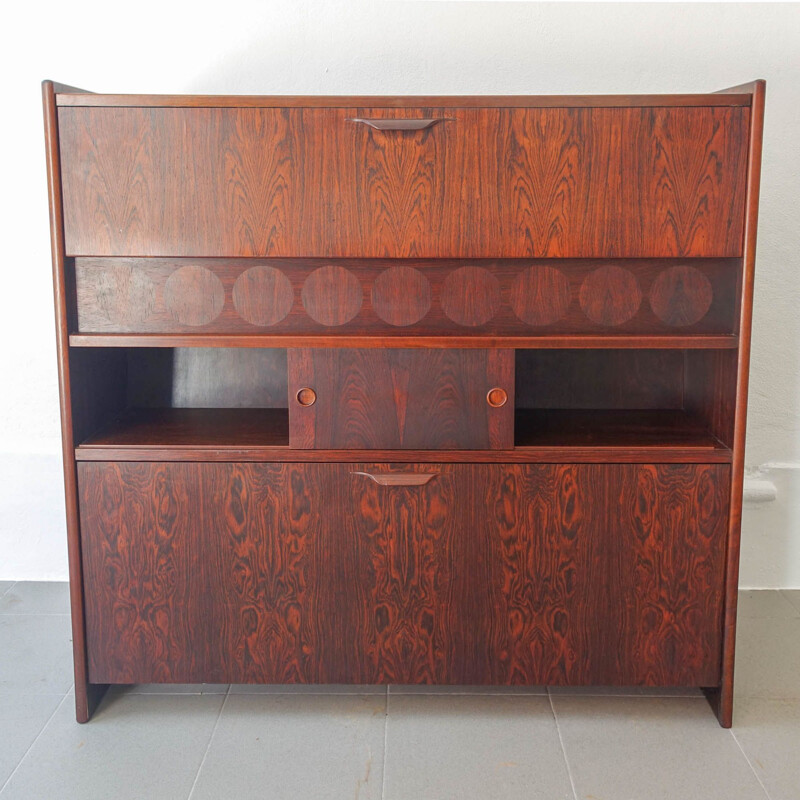 Vintage SK661 rosewood bar cabinet by Johannes Andersen for Skaaning & Søn, 1960s
