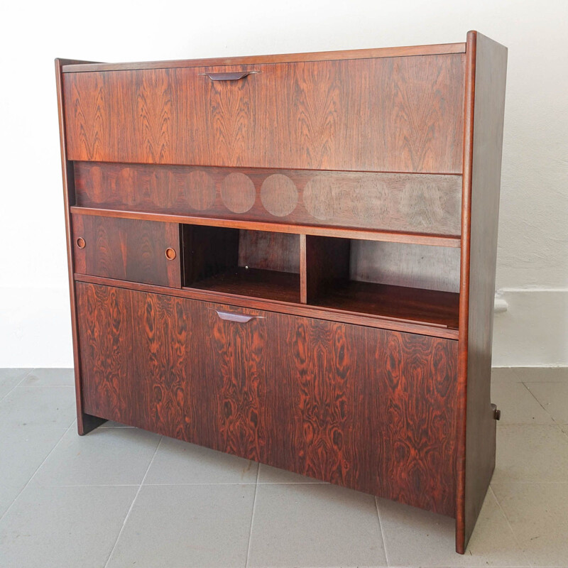 Vintage SK661 rosewood bar cabinet by Johannes Andersen for Skaaning & Søn, 1960s