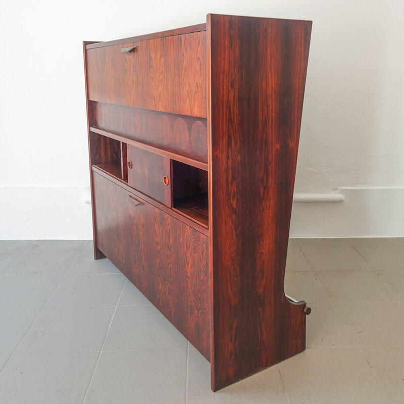 Vintage SK661 rosewood bar cabinet by Johannes Andersen for Skaaning & Søn, 1960s