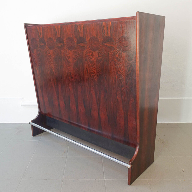 Vintage SK661 rosewood bar cabinet by Johannes Andersen for Skaaning & Søn, 1960s