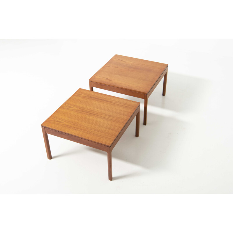 Set di 2 tavolini vintage in teak, 1950