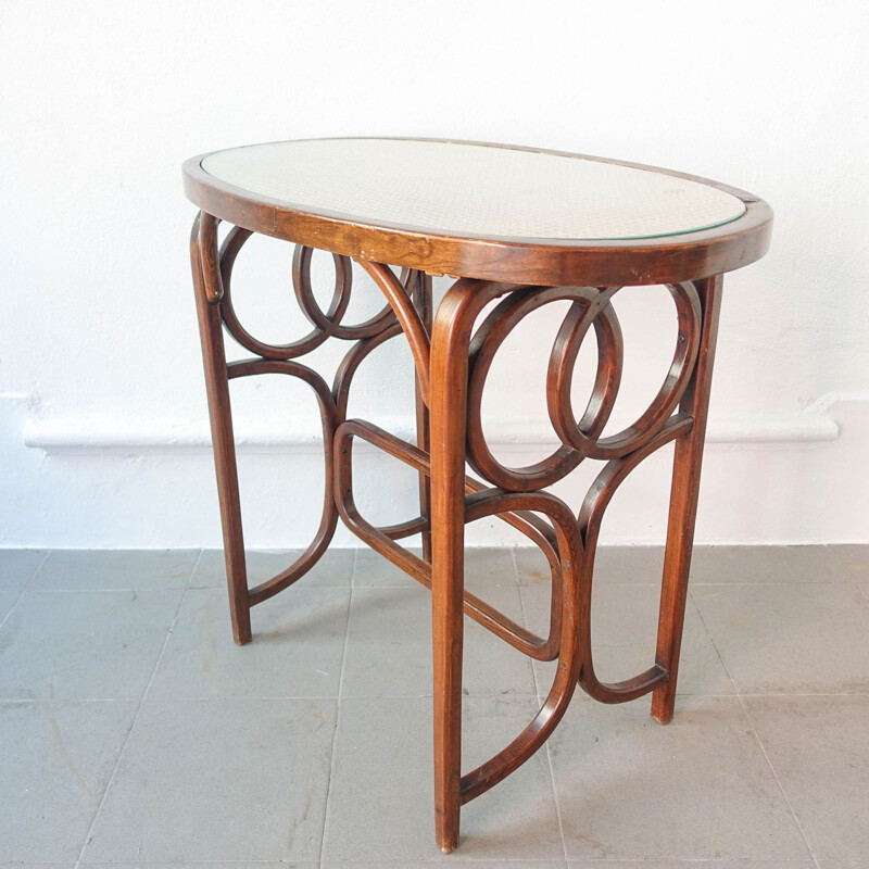 Vintage bistro table by Thonet, 1940s