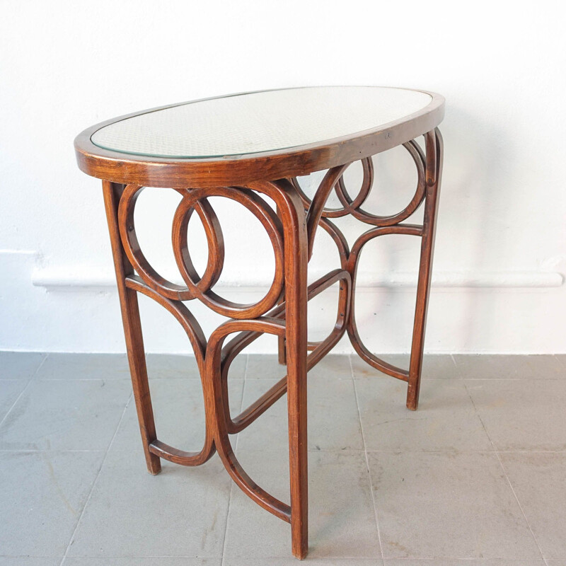 Vintage bistro table by Thonet, 1940s