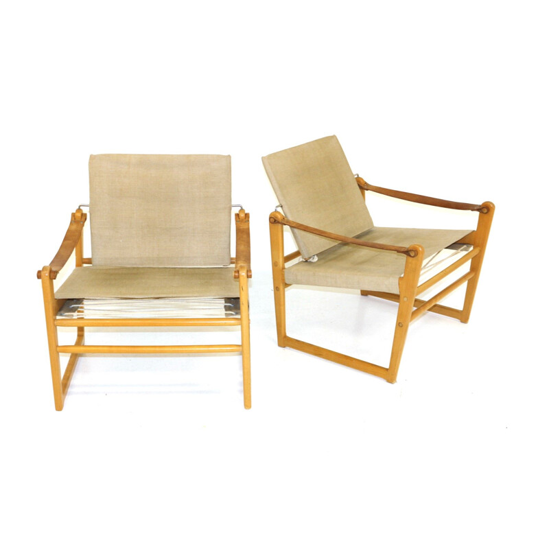 Pair of vintage armchairs "Cikada" by Bengt Rude for Möbel-ikéa, 1960